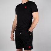 Maple Branded Hamilton Black & Red - Heren Two Piece - Short - Maat L