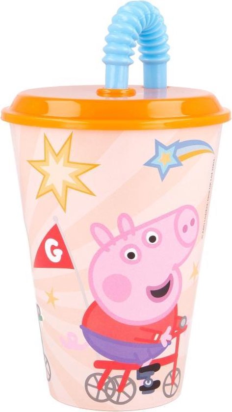Drinkbeker 3D Zeemeermin met rietje