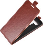 LG K61 Hoesje - Mobigear - Serie - Kunstlederen Flipcase - Bruin - Hoesje Geschikt Voor LG K61
