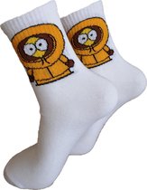 Verjaardag cadeautje voor hem en haar - Kenny Sokken - Tekenfilm Sokken -Tennis Leuke sokken - Vrolijke sokken - Luckyday Socks - Sokken met tekst - Aparte Sokken - Socks waar je Happy van wo