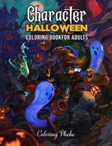 Character Halloween Coloring Book for Adults