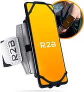 R2B® Hardloop telefoonhouder met 360 graden rotatie - t/m 6,5 inch - Model Hengelo - Zilver - Sportarmband Telefoon - Hardloop Armband Telefoon