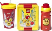 Lego Iconic Girl Set | Broodtrommel | Drinkbekers | Lego | Rood | Geel | Girl | School