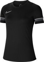 Nike Dry-FIT Academy 21 Sportshirt - Maat XS  - Vrouwen - Zwart/Wit/Grijs