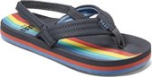 Reef Slippers - Maat 25/26 - Unisex - donker grijs/rood/geel/licht blauw/blauw