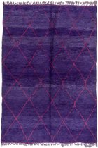 Traditioneel Marrokkaans Mrirt XL vloerkleed - 310 x 210 cm - handgeweven kunstwerk - Kleurrijk en uniek - 100% wol, hoogpolig tapijt