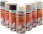 DupliColor Graniet Effect Spray in 400ml Spuitbus - ZWART