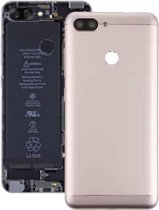 Achterklep met cameralens en zijtoetsen voor Asus Zenfone Max Plus (M1) / ZB570TL (goud)