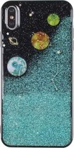 Universe Planet TPU beschermhoes voor iPhone X & XS (universeel hoesje B)