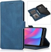 Voor Geschikt voor Xiaomi Redmi 8A Retro Magnetische Sluiting Horizontale Flip Leren Case met Houder & Kaartsleuven & Fotolijst & Portemonnee (Blauw)