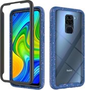 Voor Xiaomi Redmi Note 9 schokbestendige sterrenhemel PC + TPU beschermhoes (blauw)