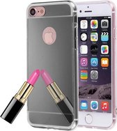 Voor iPhone 8 & 7 Galvaniserende spiegel TPU beschermhoes (zwart)