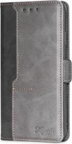 Voor Huawei P30 Pro Retro Textuur Contrast Kleur Zijgesp Horizontale Flip Leren Case met Houder & Kaartsleuven & Portemonnee (Zwart)