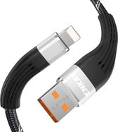 ENKAY ENK-CB201 Visnet Weven USB naar 8 Pin Data Transfer Oplaadkabel (Zilver)