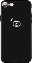Voor iPhone 6s / 6 Small Pig Pattern Colorful Frosted TPU telefoon beschermhoes (zwart)