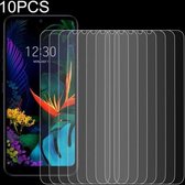 Voor LG K50 10 STUKS 0.26mm 9 H 2.5D Gehard Glas Film