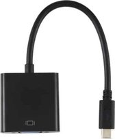 basix H6 USB-C / Type-C naar VGA multifunctionele converter, kabellengte: 15cm (zwart)