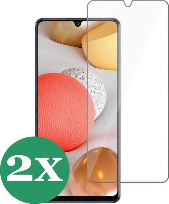 Screenprotector geschikt voor Samsung Galaxy A42 - Screen Protector Glas - 2 Stuks