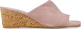 Mace Vrouwen Suède    Slippers /   - M1079 - Roze - Maat 40