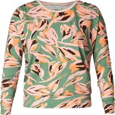 IVY BEAU Rosalie T-shirt - Green/Multi-Colour - maat 42