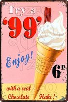 Retro Muur Decoratie uit Metaal Fast Food 12