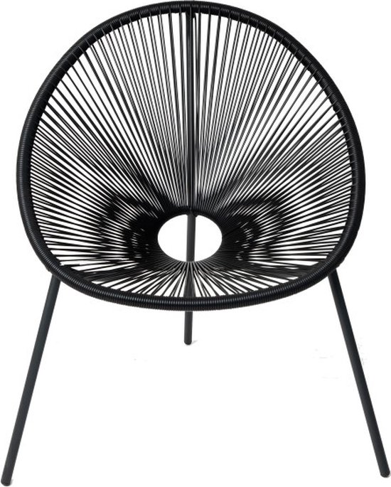 Chaise de jardin Vita Barros wire - noir
