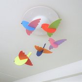 Arnhout - Lieve Plafonnière met zwevende Vogeltjes - kinderkamer - babykamer - design