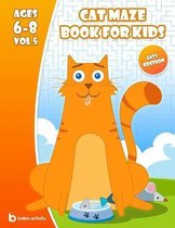 Cat maze book for kids 6-8