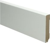 Hoge plinten - MDF - Moderne plint 70x18 mm - Zwart - Voorgelakt - RAL 9005 - Per stuk 2,4m