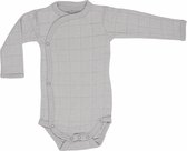 Lodger Rompertje Baby - Romper Solid - Lichtgrijs - Lange mouw - 68