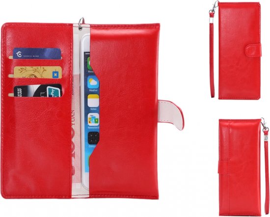 Étui portefeuille pour smartphones taille L, 2 en 1 Étui de protection avec  poches... | bol.com