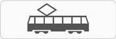 Onderbord Trams (OB14) - aluminium - DOR 45 x 20 cm