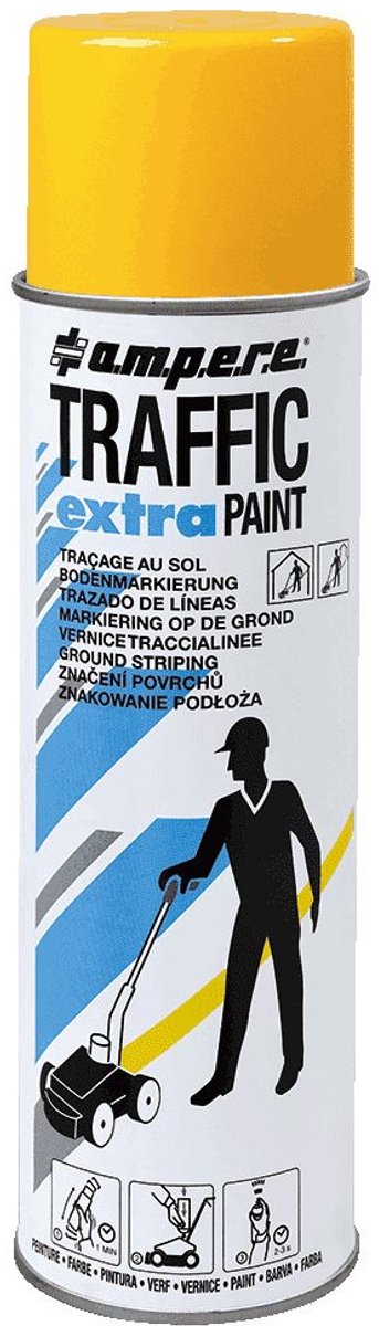 Ampere Traffic extra markeerverf, geel, 500 ml 1 stuk