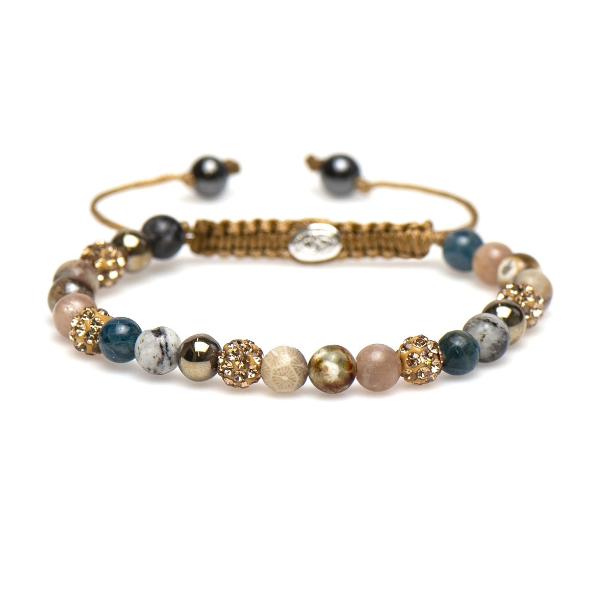 Karma Spiral Yvet Armband  (Lengte: 17.50-19.00 cm) - Zilver