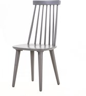 Chaise de bar en bois Nordiq Lotta - Chaise de salle à manger - Gris clair