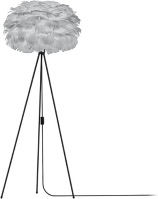 Lampadaire Umage EOS gris clair - Medium Ø 45 cm + Trépied noir