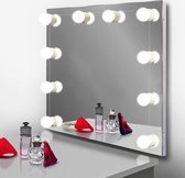 Jumalu Hollywood Spiegellampen – Spiegelverlichting met 10 LED lampen – Dimbare Make Up Spiegel lamp – 4 meter kabel