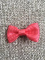 Baby Haarspeldje met Strik - 2 Haarspeldjes - Meisjes Haaraccessoires - Watermelon Pink