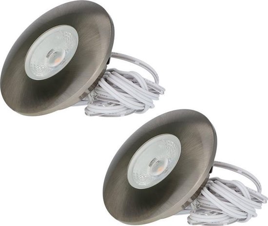 HiBay Ultra Flach LED Spots Schwenkbar Einbaustrahler 230V 3,5W Edelstahl gebürstet HiBay Ultra Flach LED Spots Schwenkbar Einbaustrahler 230V 3,5W Edelstahl gebürstet