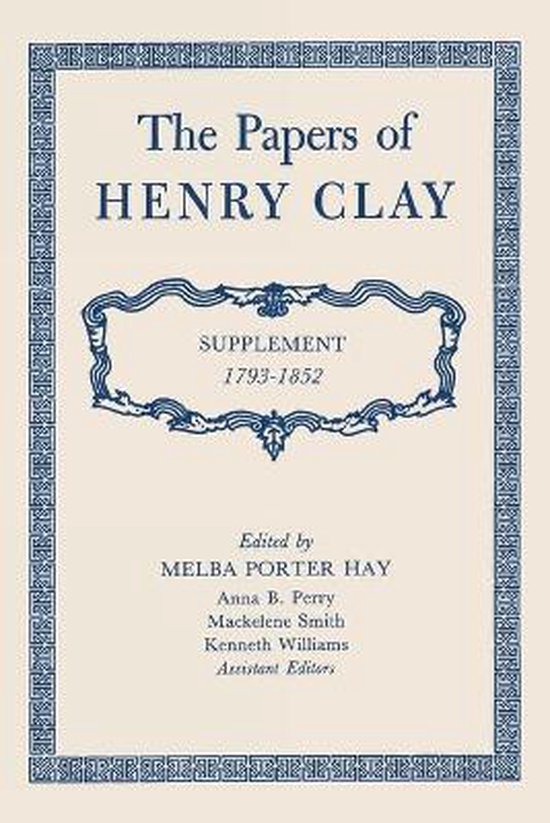 The Papers of Henry Clay - cover