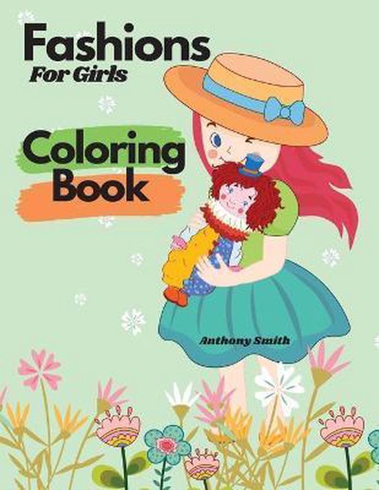 Fashions For Girls Coloring Book - cover