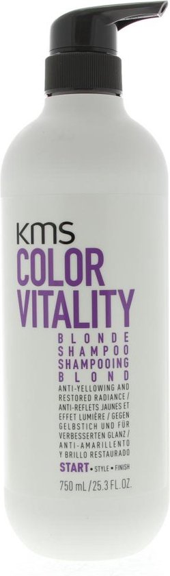 KMS Color Vitality Blonde Shampoo 750ml pompflacon.