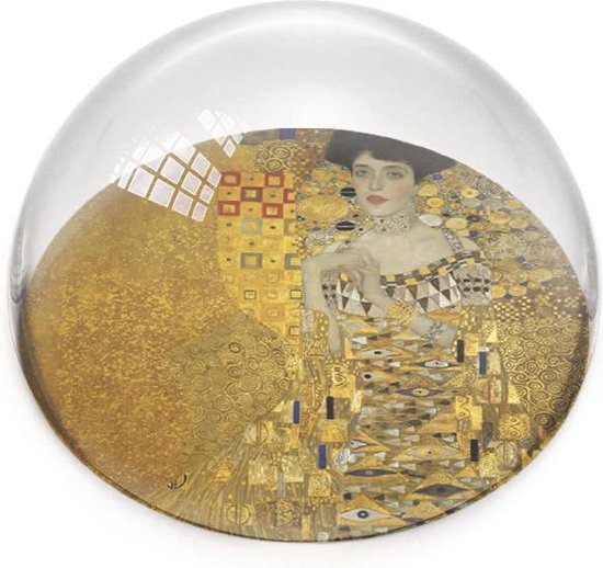 Glazen bolle presse papier/ paperweight, Klimt, Judith