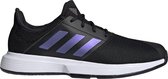 adidas Gamecourt  Sportschoenen - Maat 42 - Mannen - Zwart/Blauw/Paars/Wit