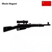 J23 - 10x Russische Mosin Nagant - Geschikt voor Lego compatible - Soldaten - Militair - Tank - Army - Wapens - Geweren - Brick - Tweede Wereld Oorlog - Mini-figures - Leger - Duit