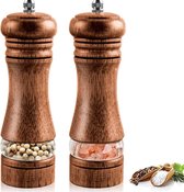 Pepermolen Set | Zoutmolen | Handmatig | Keramisch | 2 Stuks