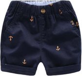 Korte broek jongen / meisje – Shorts – Ankers – Donkerblauw  – Leeftijd ca. 2 – 3 jaar