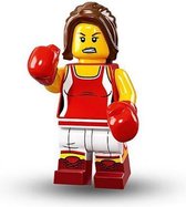 LEGO 71013 Minifigures Serie 16 - Meisje Kickboxer 8/16 (in transparant zipzakje)