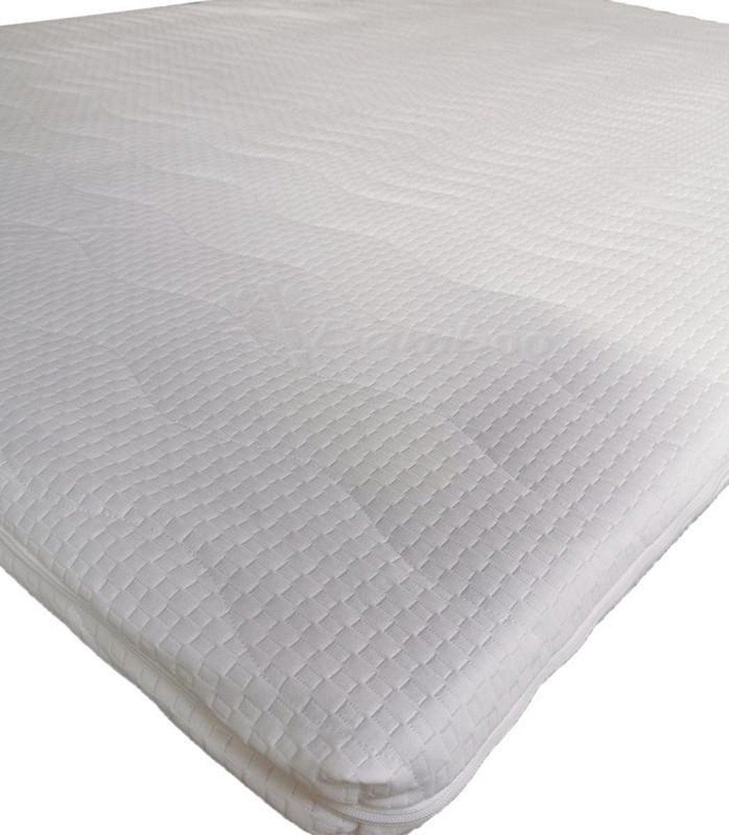 Topdekmatras - Topper - Koudschuim - Bamboo: 140x180 - 9 cm