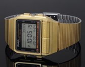 Casio horloge DB-380G-1D  databank goudkleurig